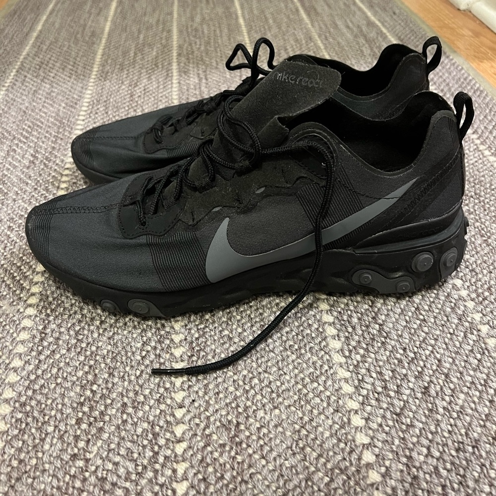 Nike React Element 55 “Triple Black” - image 2
